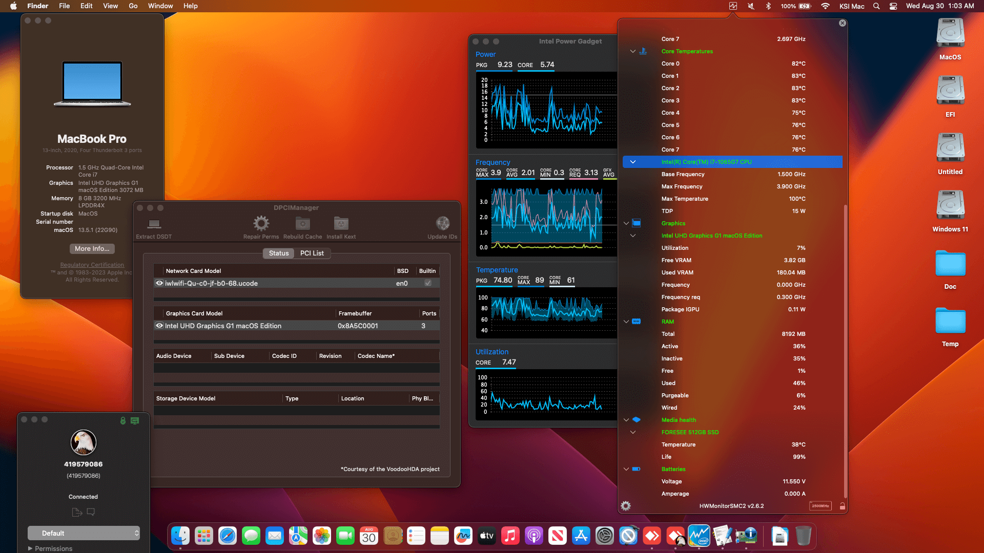 Infinix INBook X2 XL21 [IceLake   Intel UHD Graphics G1 + I2C]   OpenCore 1